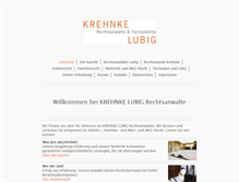 Tablet Screenshot of krehnkelubig.de